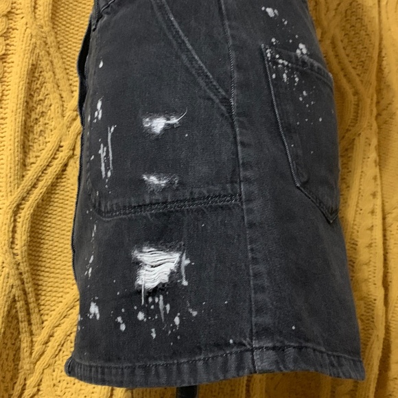 ZARA BLACK DISTRESSED SKIRT - Picture 3 of 5